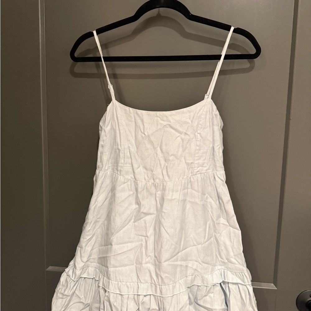 Sunday Best light blue Spaghetti-Strap Sundress